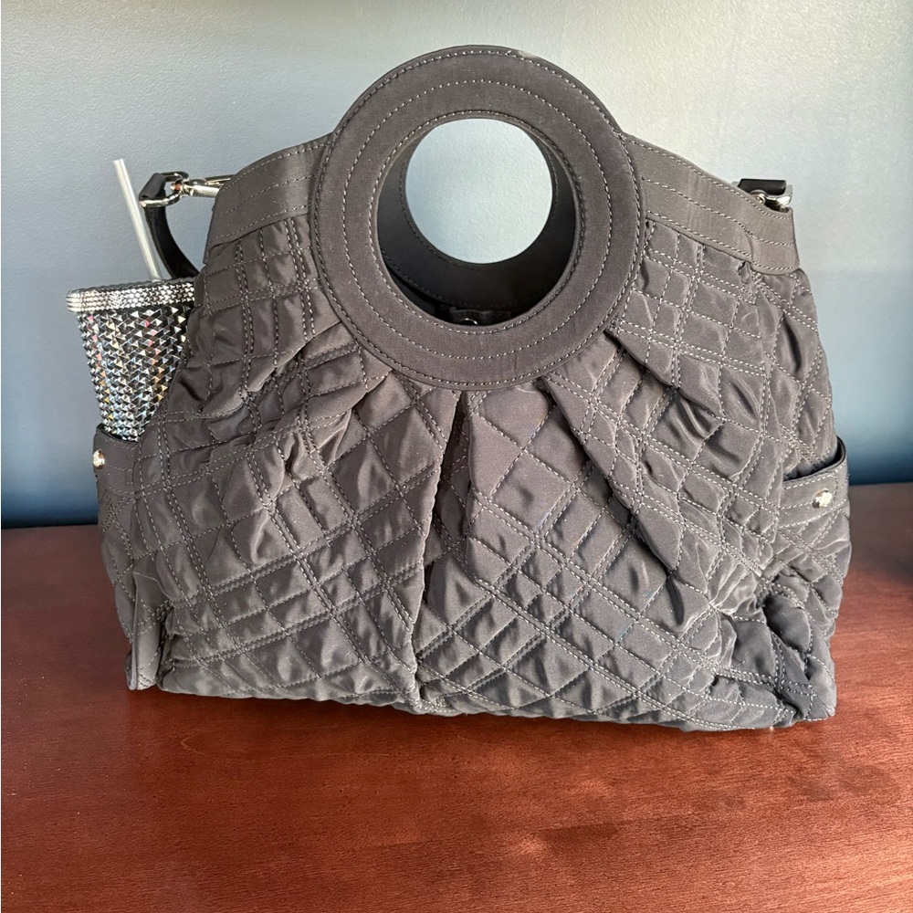 Vera Bradley Black Quilted Tote Bag